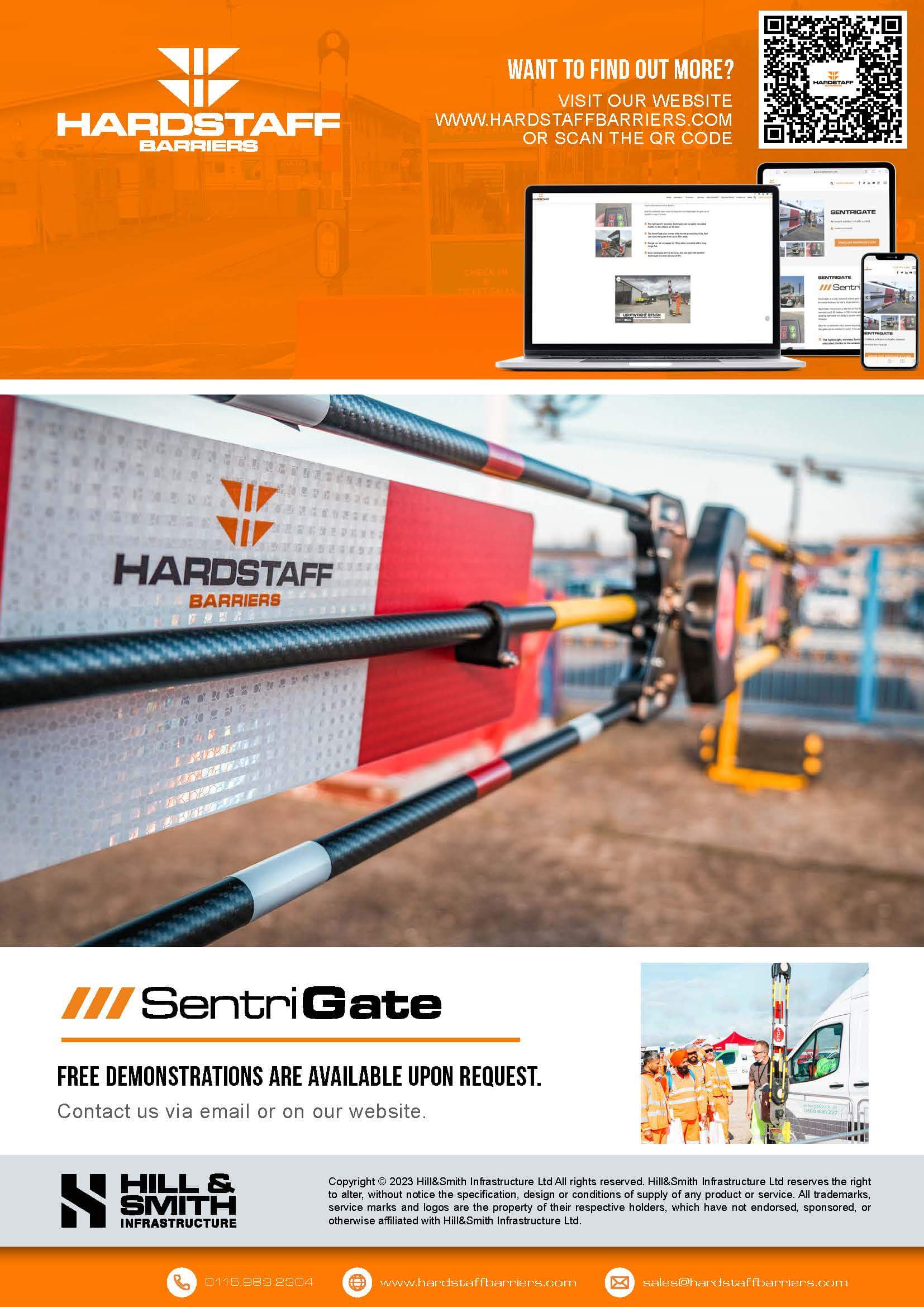 SentriGate remote control mobile gate flyer page